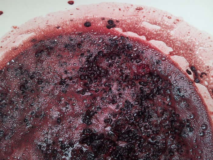 Elderberry and Blackberry crushed